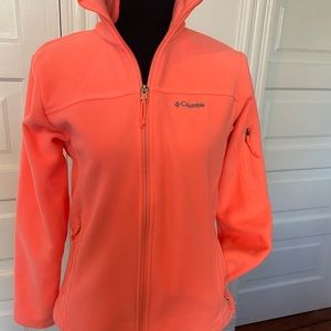 Columbia Fleece Jacket Coral Size Small